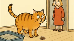 Skämt: Vad kallas det när katten missar lådan?