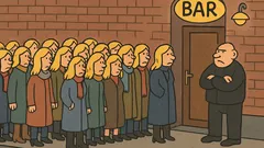 Skämt: 17 blondiner utanför krogen…