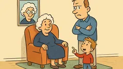 Skämt: Sonen vill gifta sig med farmor