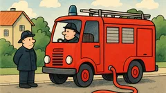 Skämt: Varför är brandbilen röd?