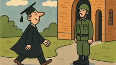 Skämt: När på året tar militärer sin examen?