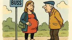 Skämt: När kommer den? Tre månader kvar