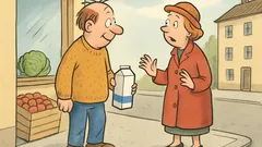 Skämt: Lo möter en dam med mjölk…