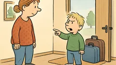 Anekdot: Barnet vill bo själv…