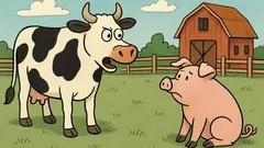 Skämt: Vad säger kon till grisen?