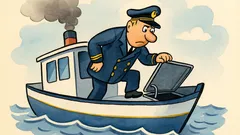 Skämt: Jag vet inte varför båten sjunker…