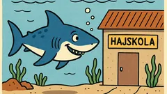 Skämt: Var lärde hajen sig simma?