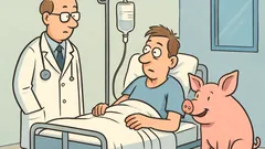 Anekdot: Grishjärta inopererat – känner han sig pigg?