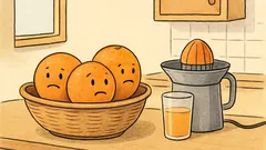 Anekdot: Vill apelsiner bli juice – eller?