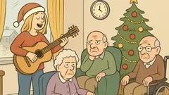 Skämt: Vilken julsång förbjuds på äldreboendet?