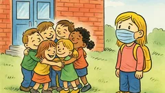 Vits: Alla barnen kramades, utom Josefin