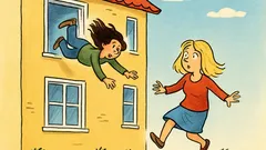 Skämt: En blondin och en brunett faller ner